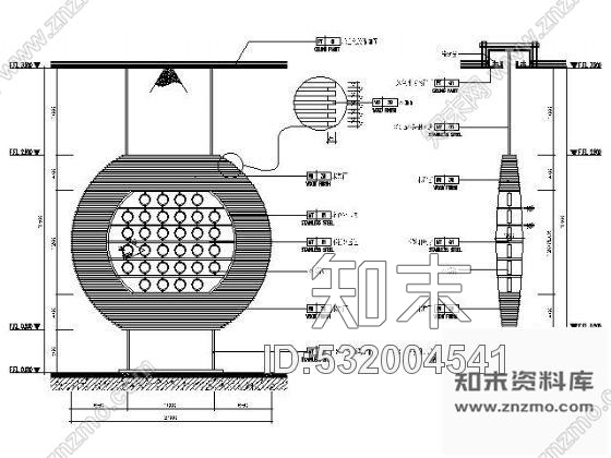 施工图北京某日本餐厅施工图含实景cad施工图下载【ID:532004541】