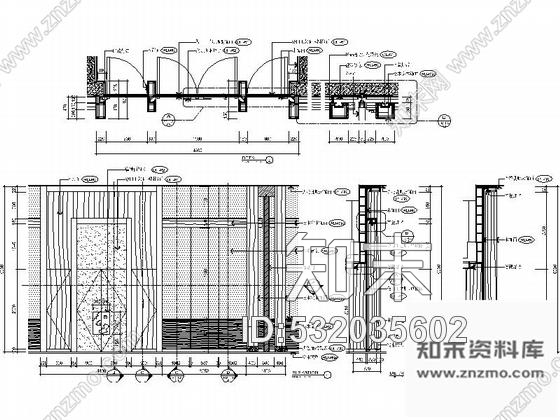 施工图浙江度假酒店宴会厅装修CAD施工图含效果cad施工图下载【ID:532035602】