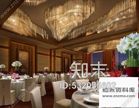 施工图浙江度假酒店宴会厅装修CAD施工图含效果cad施工图下载【ID:532035602】