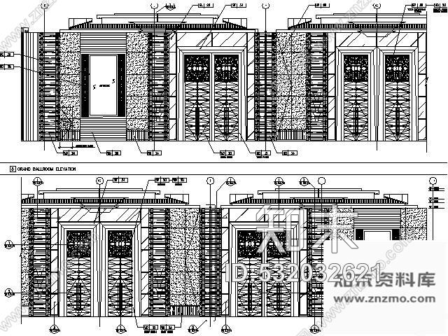 施工图成都五星级酒店部分施工图含实景cad施工图下载【ID:532032621】