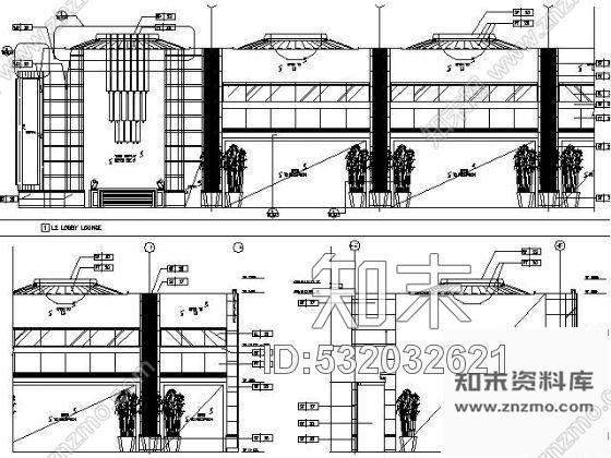 施工图成都五星级酒店部分施工图含实景cad施工图下载【ID:532032621】