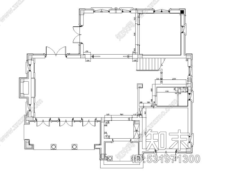 新古典中式风桃花源别墅样板房设计施工图附效果图cad施工图下载【ID:531971300】