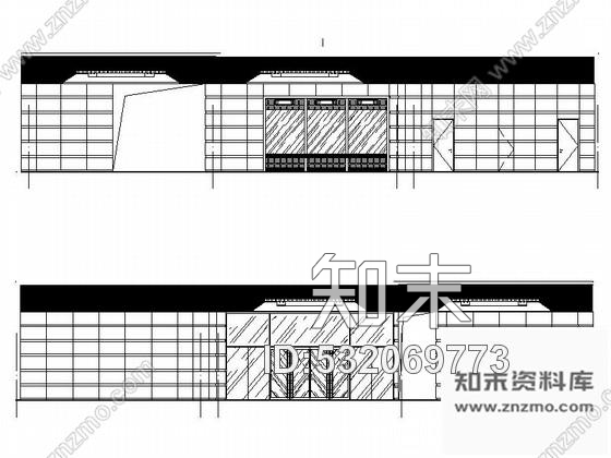 施工图内蒙高档酒店区域内现代风格金融机构室内装修施工图含效果cad施工图下载【ID:532069773】