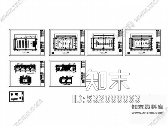 施工图某视频会议室室内设计装修图cad施工图下载【ID:532088863】