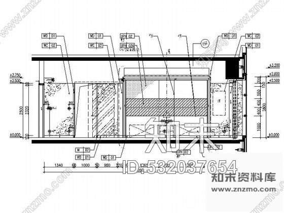 施工图河北某五星级豪华酒店标准双人间室内装修施工图cad施工图下载【ID:532037654】