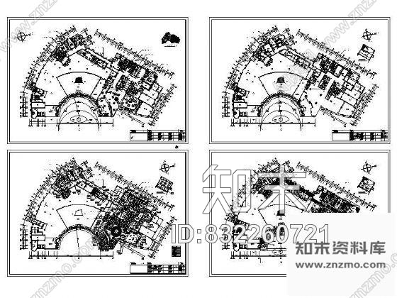 图块/节点酒店大堂平面设计图cad施工图下载【ID:832260721】