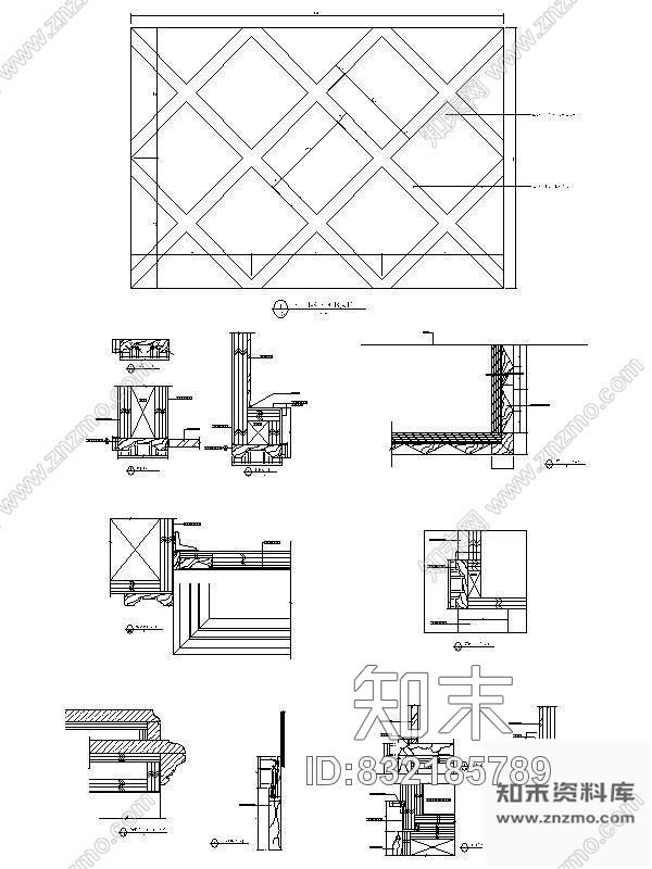 图块/节点欧式酒吧柜详图cad施工图下载【ID:832185789】