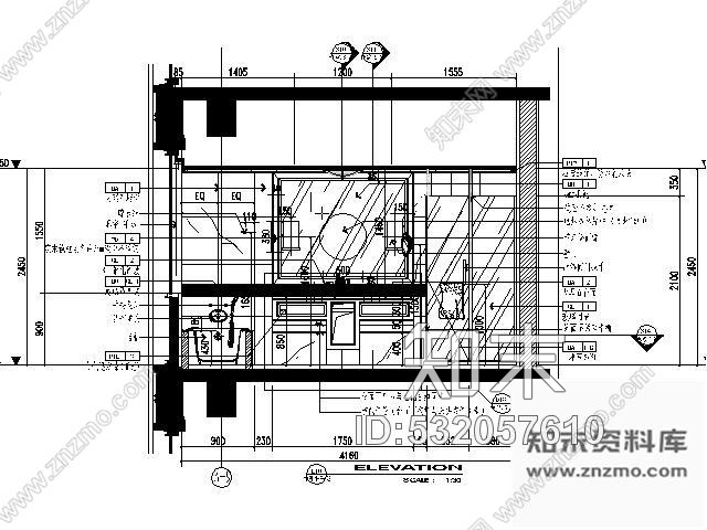 施工图苏州五星酒店豪华单人间装修图cad施工图下载【ID:532057610】