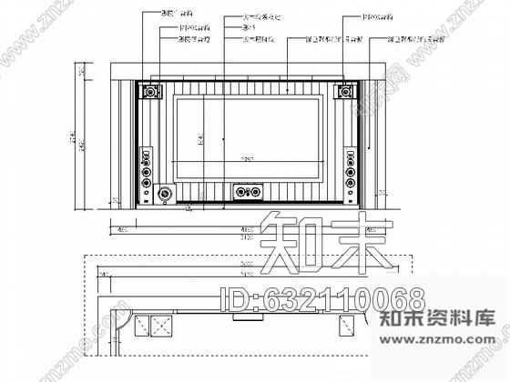 施工图杭州精英会所私家影院室内设计装修图含效果图施工图下载【ID:632110068】