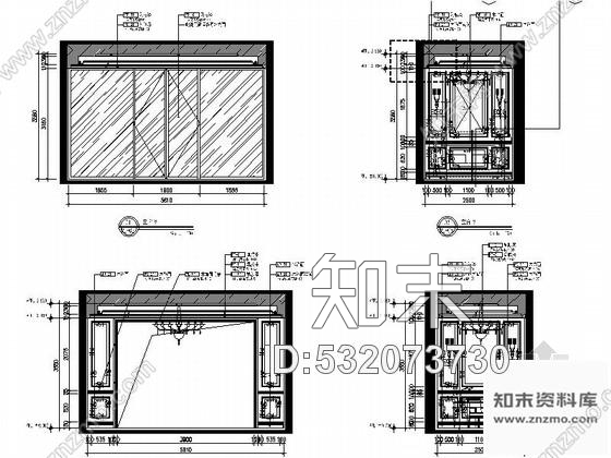 施工图山东某小区售楼处室内装修施工图cad施工图下载【ID:532073730】