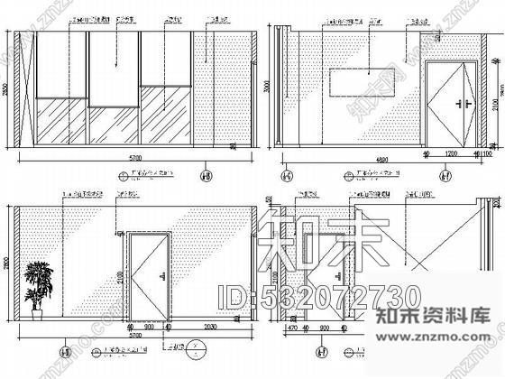施工图深圳中心商贸区现代售楼处室内CAD装修图含效果cad施工图下载【ID:532072730】