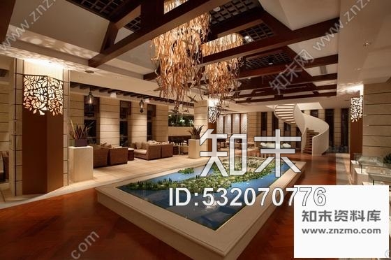 施工图武汉经典古典新中式售楼中心装修设计施工图含实景效果及手绘图cad施工图下载【ID:532070776】