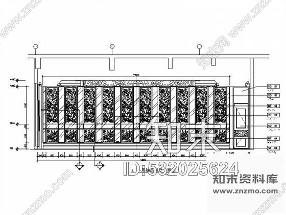 施工图东莞五星级大酒店特色风情餐厅CAD装修施工图施工图下载【ID:532025624】