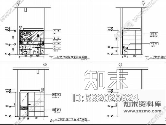 施工图东莞五星级大酒店特色风情餐厅CAD装修施工图施工图下载【ID:532025624】