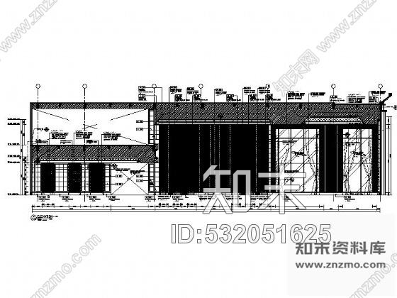 施工图成都某大酒店大堂室内装修图cad施工图下载【ID:532051625】