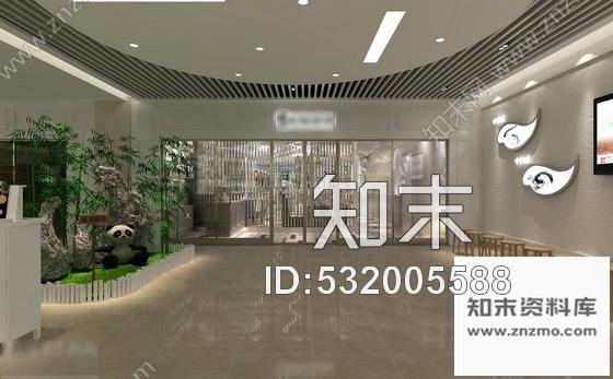 施工图北京西三环广场美食城时尚现代餐厅装修施工图含效果cad施工图下载【ID:532005588】