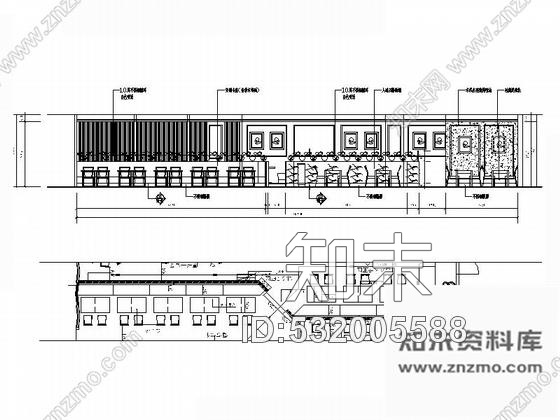 施工图北京西三环广场美食城时尚现代餐厅装修施工图含效果cad施工图下载【ID:532005588】