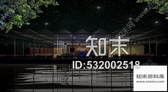 施工图原创拉风的度假村玻璃餐厅室内设计含效果图cad施工图下载【ID:532002518】