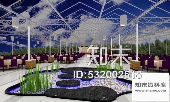 施工图原创拉风的度假村玻璃餐厅室内设计含效果图cad施工图下载【ID:532002518】