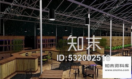 施工图原创拉风的度假村玻璃餐厅室内设计含效果图cad施工图下载【ID:532002518】