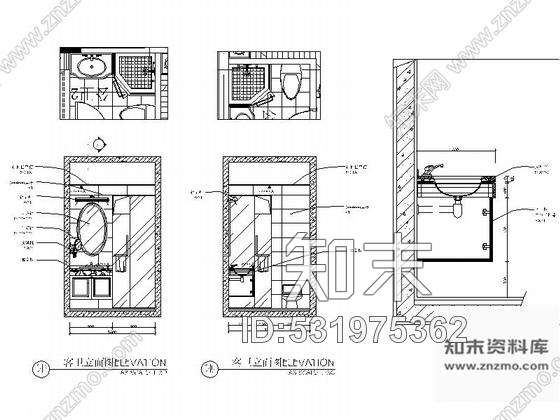 施工图精品豪华气质四层欧式风格大别墅室内装修施工图cad施工图下载【ID:531975362】