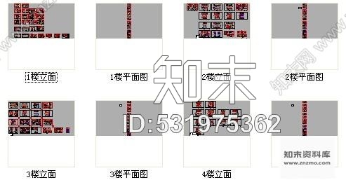 施工图精品豪华气质四层欧式风格大别墅室内装修施工图cad施工图下载【ID:531975362】