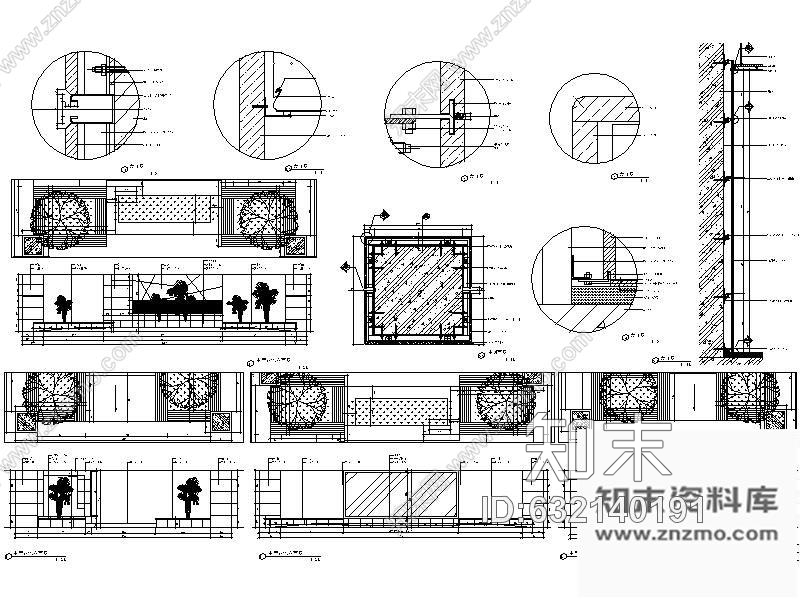 施工图上海某大型综合医院门诊楼装饰工程图含实景cad施工图下载【ID:632140191】