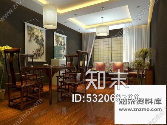 施工图河南省级农业龙头企业典雅新中式茶叶专卖店装修施工图含效果cad施工图下载【ID:532068790】