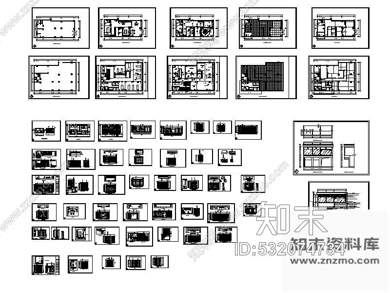 施工图株洲某SPA专卖店室内装修图cad施工图下载【ID:532074734】