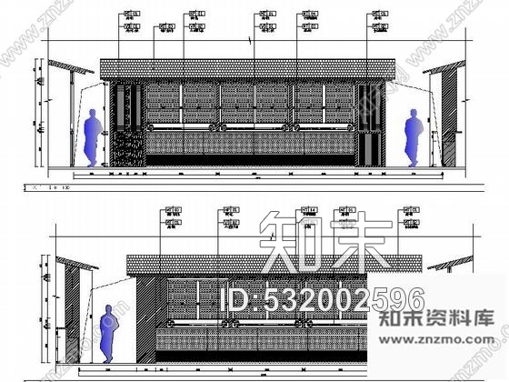 施工图原创现代连锁茶餐厅室内装修施工图cad施工图下载【ID:532002596】