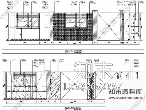 施工图扬州某酒店男淋浴室装修图cad施工图下载【ID:532052687】