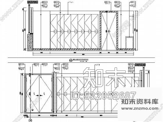 施工图扬州某酒店男淋浴室装修图cad施工图下载【ID:532052687】