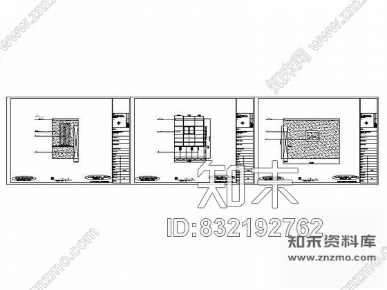 图块/节点贵阳某四居室书房立面图含效果cad施工图下载【ID:832192762】