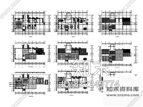 图块/节点某办公楼设计平面cad施工图下载【ID:832249774】
