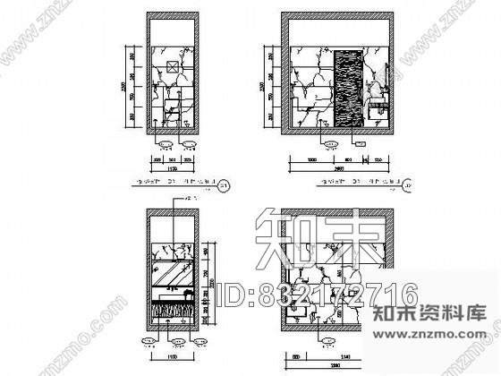 图块/节点酒店豪华套房卫生间立面图cad施工图下载【ID:832172716】