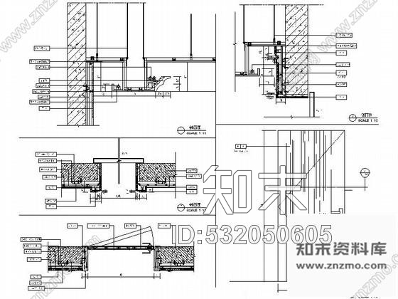 施工图苏州某商务大厦电梯厅室内装修图施工图下载【ID:532050605】