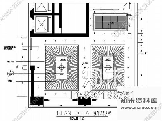 图块/节点优雅中餐厅平面布置图cad施工图下载【ID:832196751】