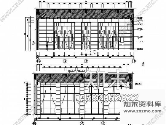 施工图五星酒店多功能会议室施工图cad施工图下载【ID:532052622】