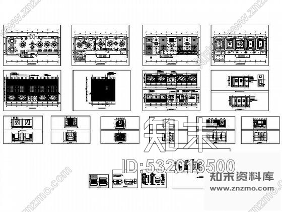 施工图某川菜馆室内设计方案cad施工图下载【ID:532013500】