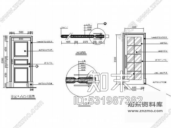 施工图精品现代简约三层别墅室内装修设计图(含效果cad施工图下载【ID:531987382】