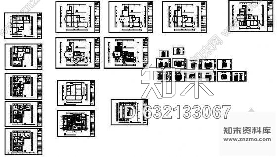 施工图美容院完整图cad施工图下载【ID:632133067】