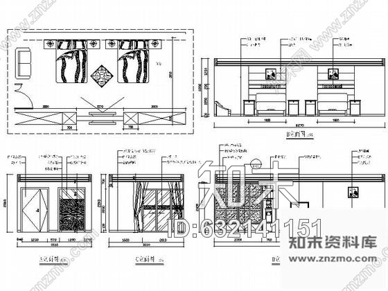 施工图东莞某人民医院6号住院楼室内装修图cad施工图下载【ID:632141151】