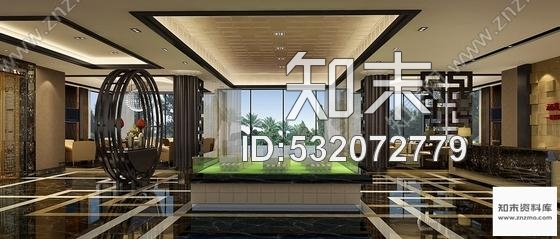 施工图四川某时尚售楼处室内装修施工图含效果cad施工图下载【ID:532072779】