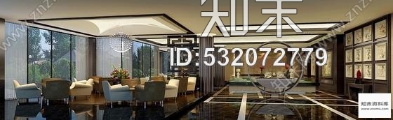 施工图四川某时尚售楼处室内装修施工图含效果cad施工图下载【ID:532072779】
