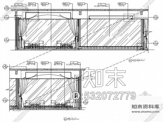 施工图四川某时尚售楼处室内装修施工图含效果cad施工图下载【ID:532072779】