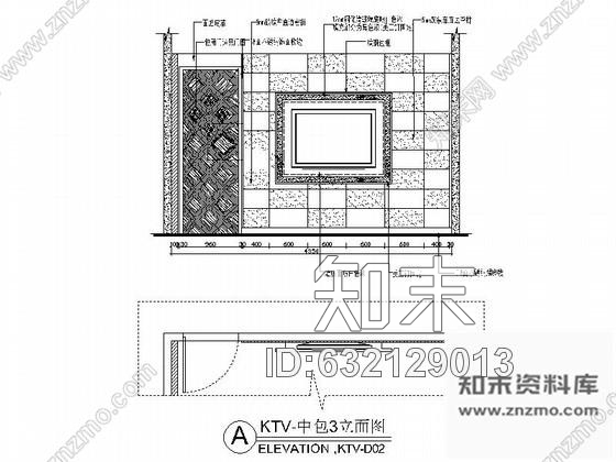 施工图豪华KTV包厢室内装修图Ⅵcad施工图下载【ID:632129013】