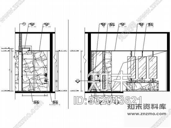 施工图江苏某度假酒店主楼公共卫生间装修图施工图下载【ID:532043621】