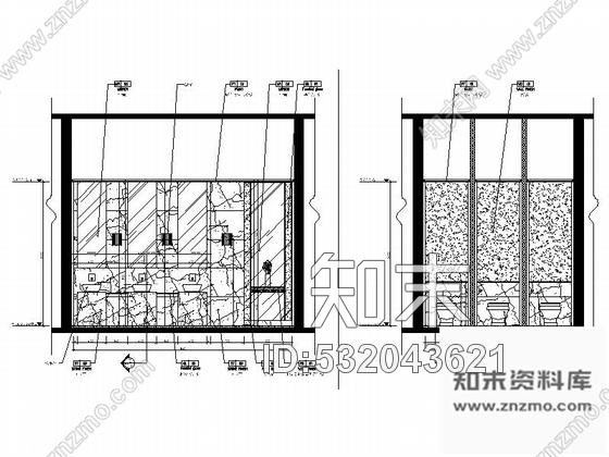 施工图江苏某度假酒店主楼公共卫生间装修图施工图下载【ID:532043621】