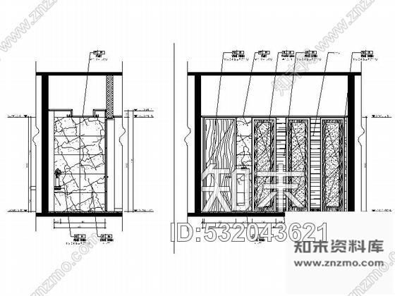 施工图江苏某度假酒店主楼公共卫生间装修图施工图下载【ID:532043621】