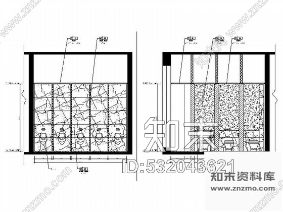 施工图江苏某度假酒店主楼公共卫生间装修图施工图下载【ID:532043621】